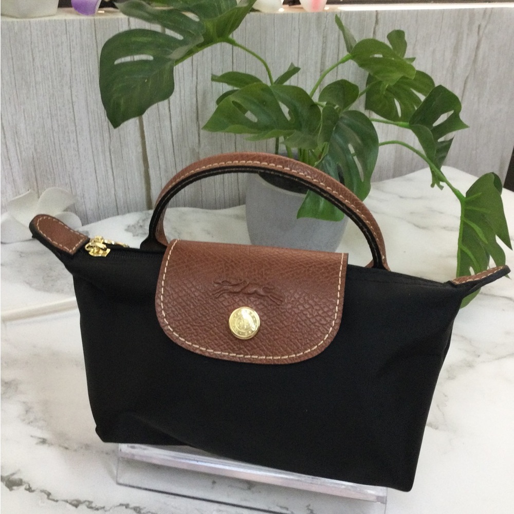 NWOT Classic Black and Brown Women's Top-Handle Bag